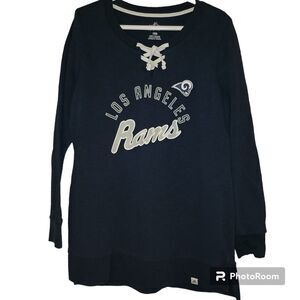 Los Angeles Women's Los Angeles Rams Jersey Sweatshirt Sz Large
